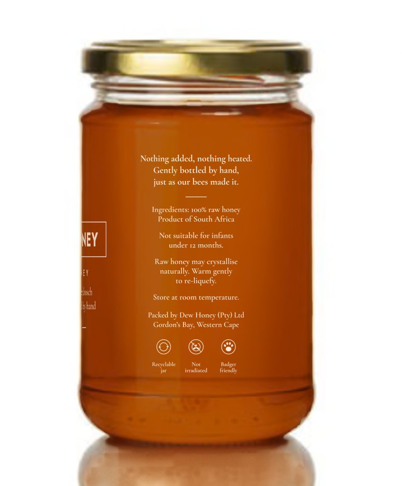The side of the jar, showing the information panel